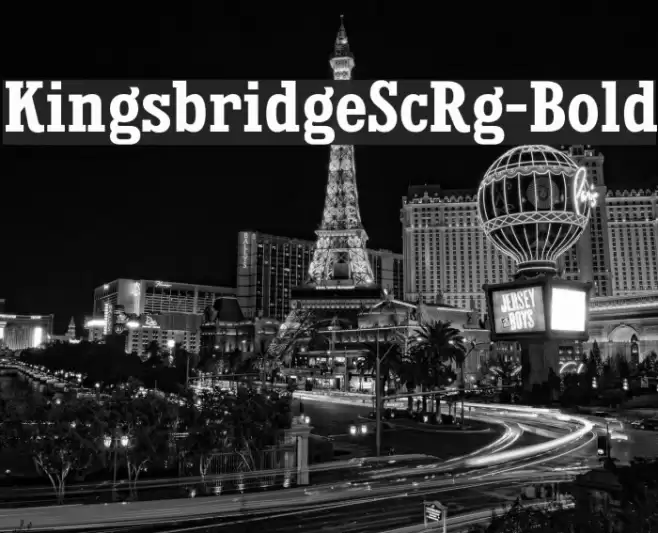 KingsbridgeScRg-Bold Font examples