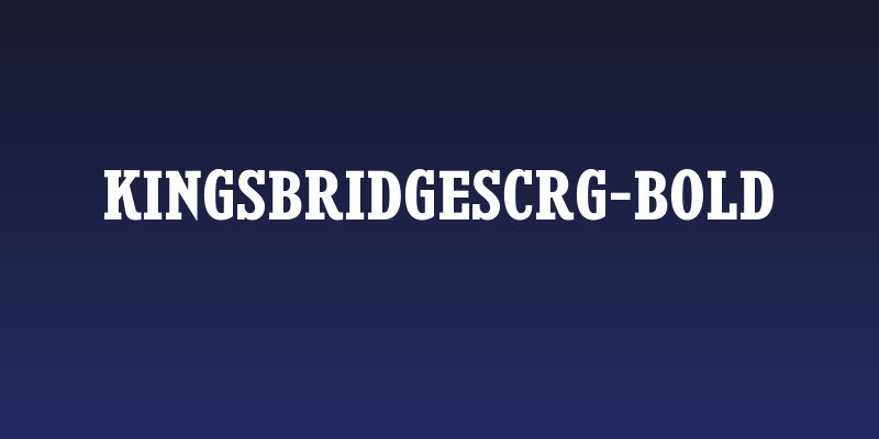 KingsbridgeScRg-Bold Social Header