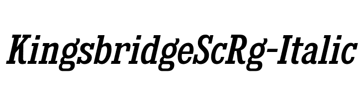 KingsbridgeScRg-Italic  免费字体下载
