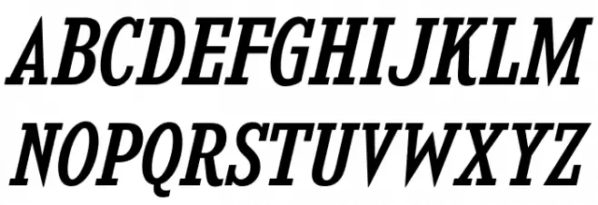 KingsbridgeScRg-Italic Шрифта ВЕРХНИЙ
