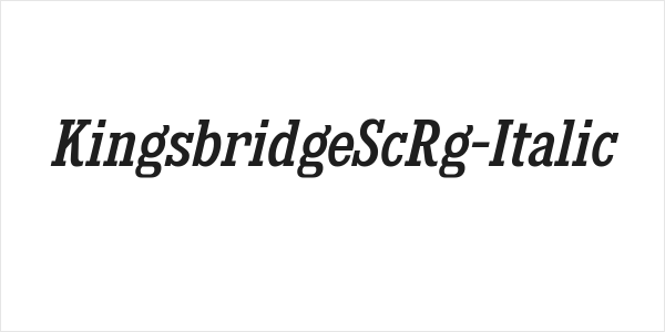 KingsbridgeScRg-Italic Logo