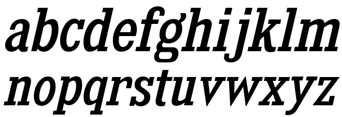 KingsbridgeScRg-Italic Font LOWERCASE