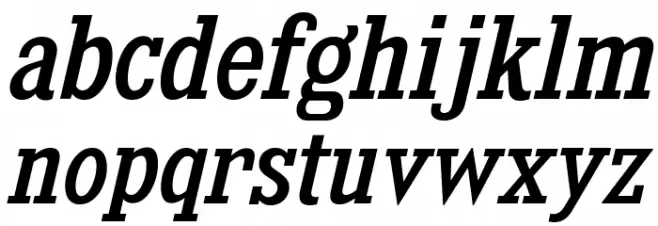 KingsbridgeScRg-Italic फ़ॉन्ट लोअरकेस