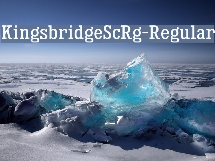 KingsbridgeScRg-Regular Font examples