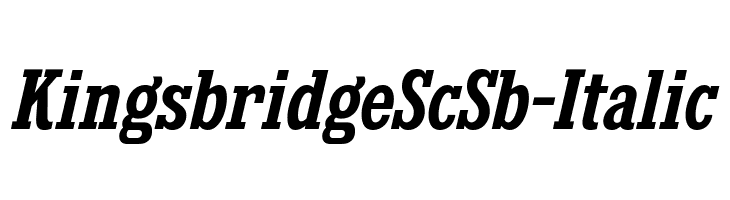 KingsbridgeScSb-Italic Font