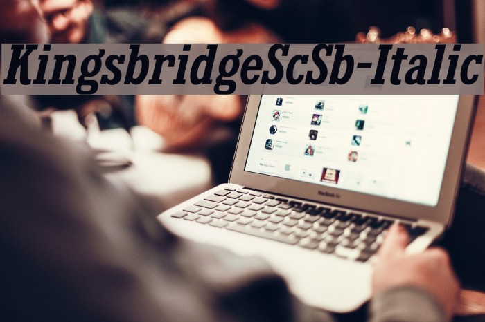 KingsbridgeScSb-Italic Font examples