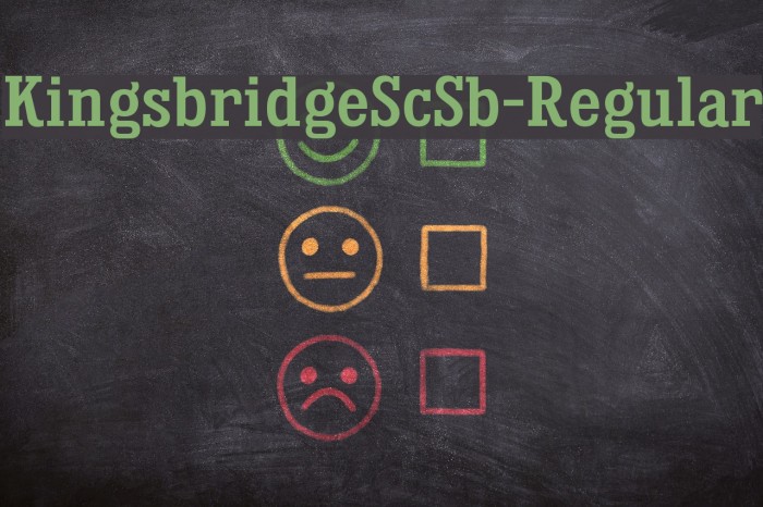 KingsbridgeScSb-Regular Font examples