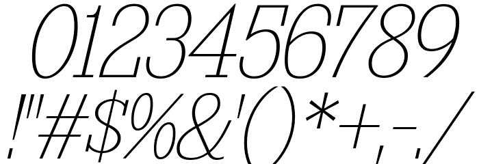 KingsbridgeScUl-Italic Font OTHER CHARS