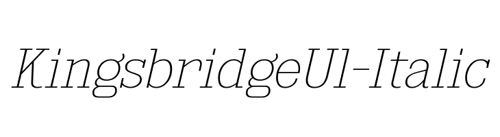 KingsbridgeUl-Italic  لخطوط تنزيل