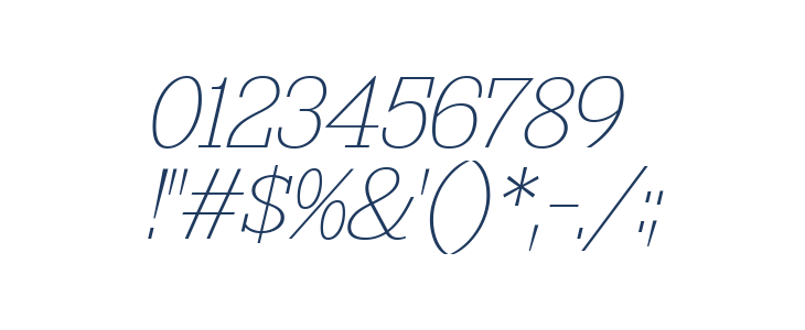 KingsbridgeUl-Italic Other Characters