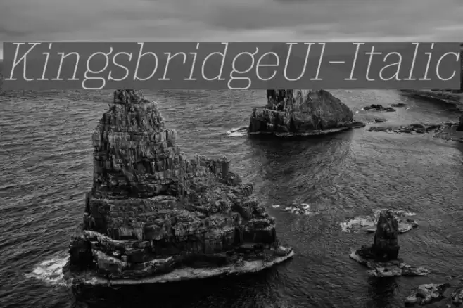 KingsbridgeUl-Italic Font examples