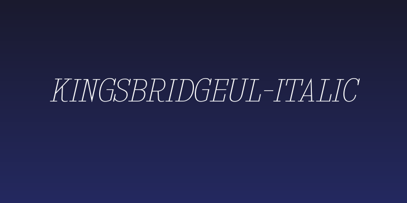 KingsbridgeUl-Italic Social Header