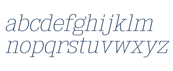 KingsbridgeUl-Italic Lowercase