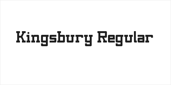 Kingsbury Regular Logo