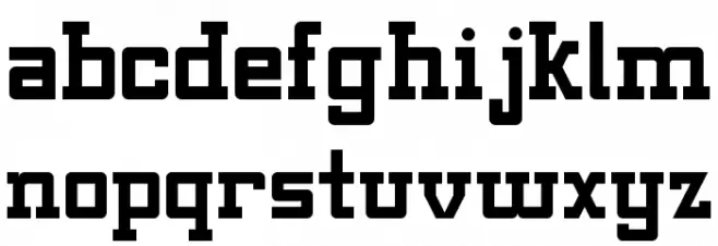 Kingsbury Regular Schriftart Kleinbuchstaben
