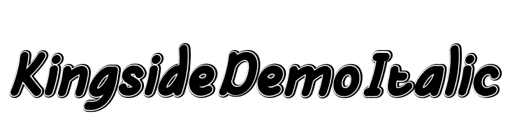 Kingside Demo Italic  font caratteri gratis