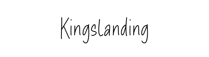 Kingslanding  Frei Schriftart Herunterladen