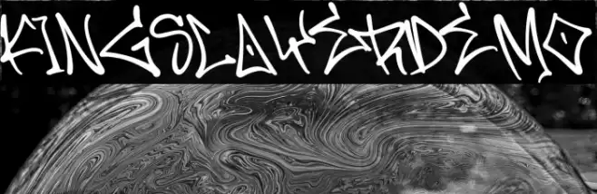 KingslayerDemo Font examples