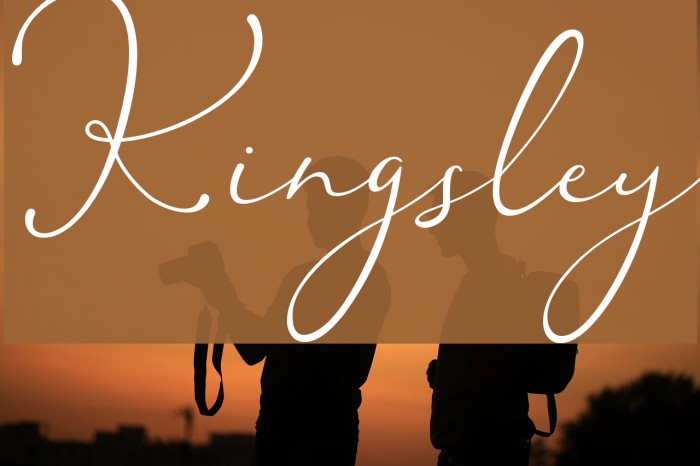 Kingsley Font examples