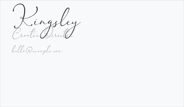 Kingsley Business Card