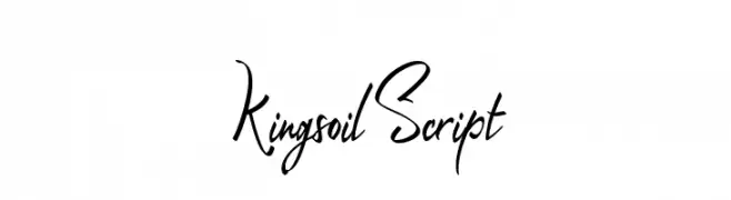 Kingsoil Script  les polices de caractères gratuit tlcharger