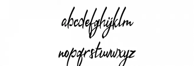 Kingsoil Script Schriftart Kleinbuchstaben