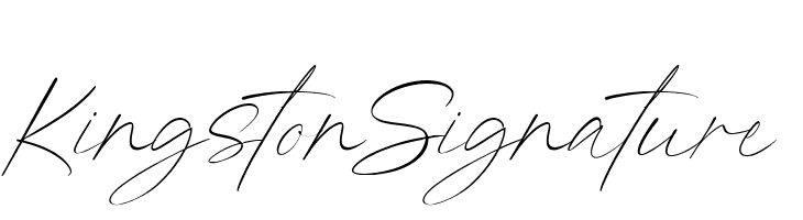 Kingston Signature  font caratteri gratis