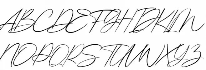 Kingston Signature 字体 大写