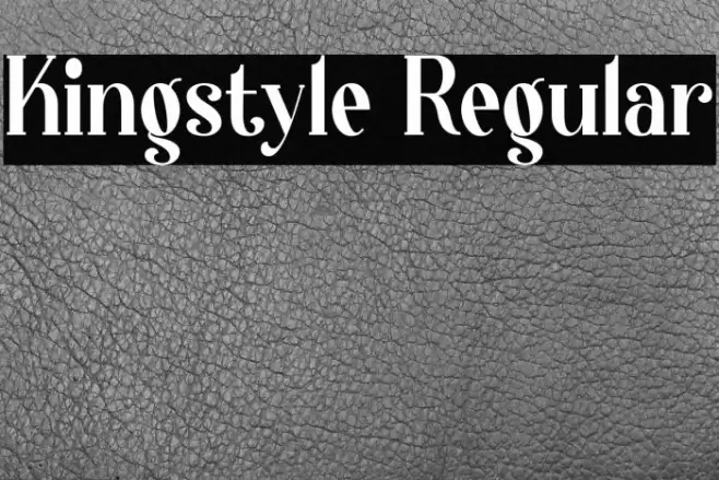 Kingstyle Regular Font examples