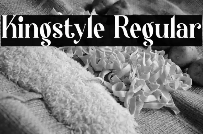 Kingstyle Regular Font examples