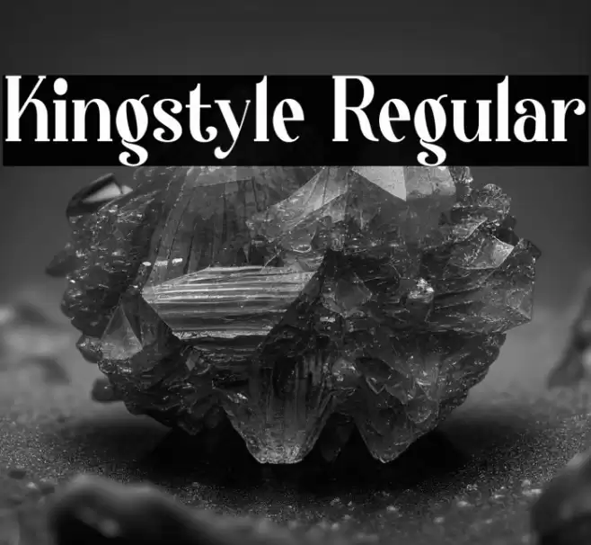 Kingstyle Regular Font examples