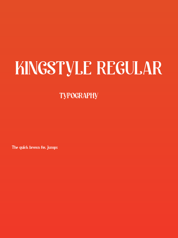 Kingstyle Regular Poster