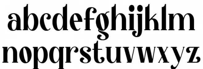 Kingstyle Regular Schriftart Kleinbuchstaben