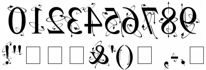 Kingthings Backwards Font OTHER CHARS