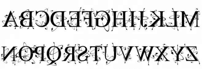Kingthings Backwards Schriftart Groß