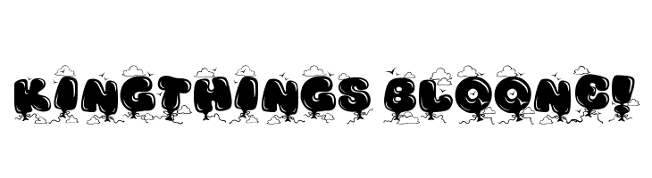 Kingthings Bloone!  les polices de caractères gratuit tlcharger