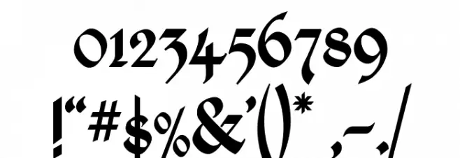 Kingthings Calligraphica 2 Font OTHER CHARS