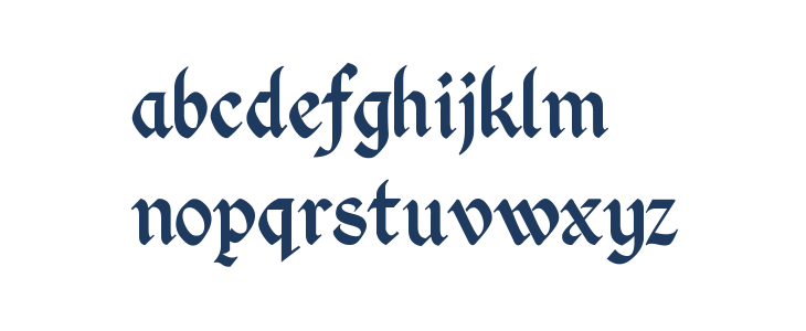 Kingthings Calligraphica 2 Lowercase