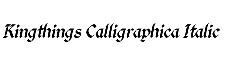 Kingthings Calligraphica Italic  免费字体下载