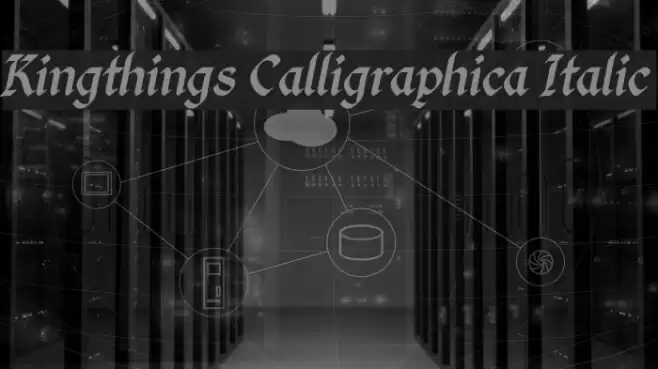 Kingthings Calligraphica Italic Polices examples