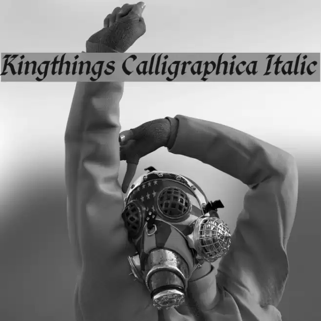 Kingthings Calligraphica Italic Polices examples