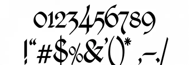 Kingthings Calligraphica Light Font OTHER CHARS