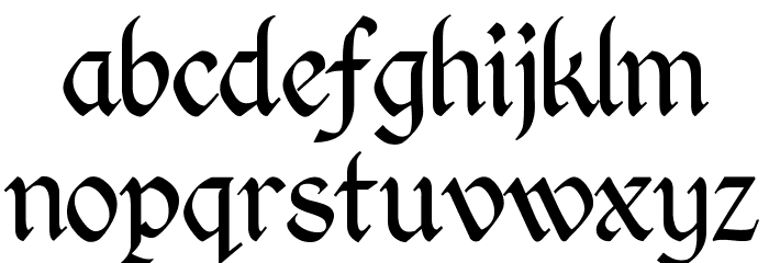 Kingthings Calligraphica Light Font LOWERCASE