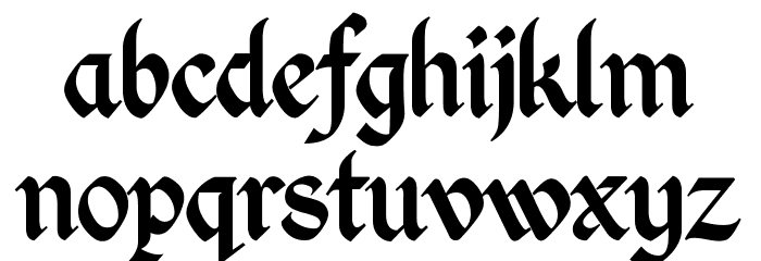 Kingthings Calligraphica Font LOWERCASE