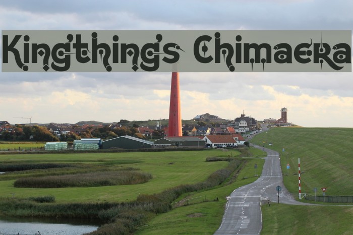 Kingthings Chimaera Font examples
