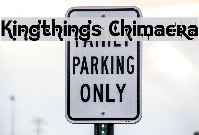 Kingthings Chimaera Font examples
