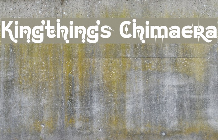 Kingthings Chimaera Font examples