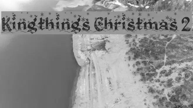 Kingthings Christmas 2 Schriftart examples
