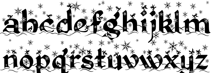 Kingthings Christmas 2 Font LOWERCASE