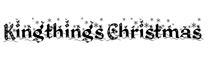 Kingthings Christmas  Frei Schriftart Herunterladen